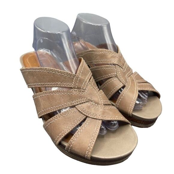 Natural Soul Naturalizer Sandals Womens 10 M Lynnette Sidewalk Wedge Slip On - Picture 1 of 9